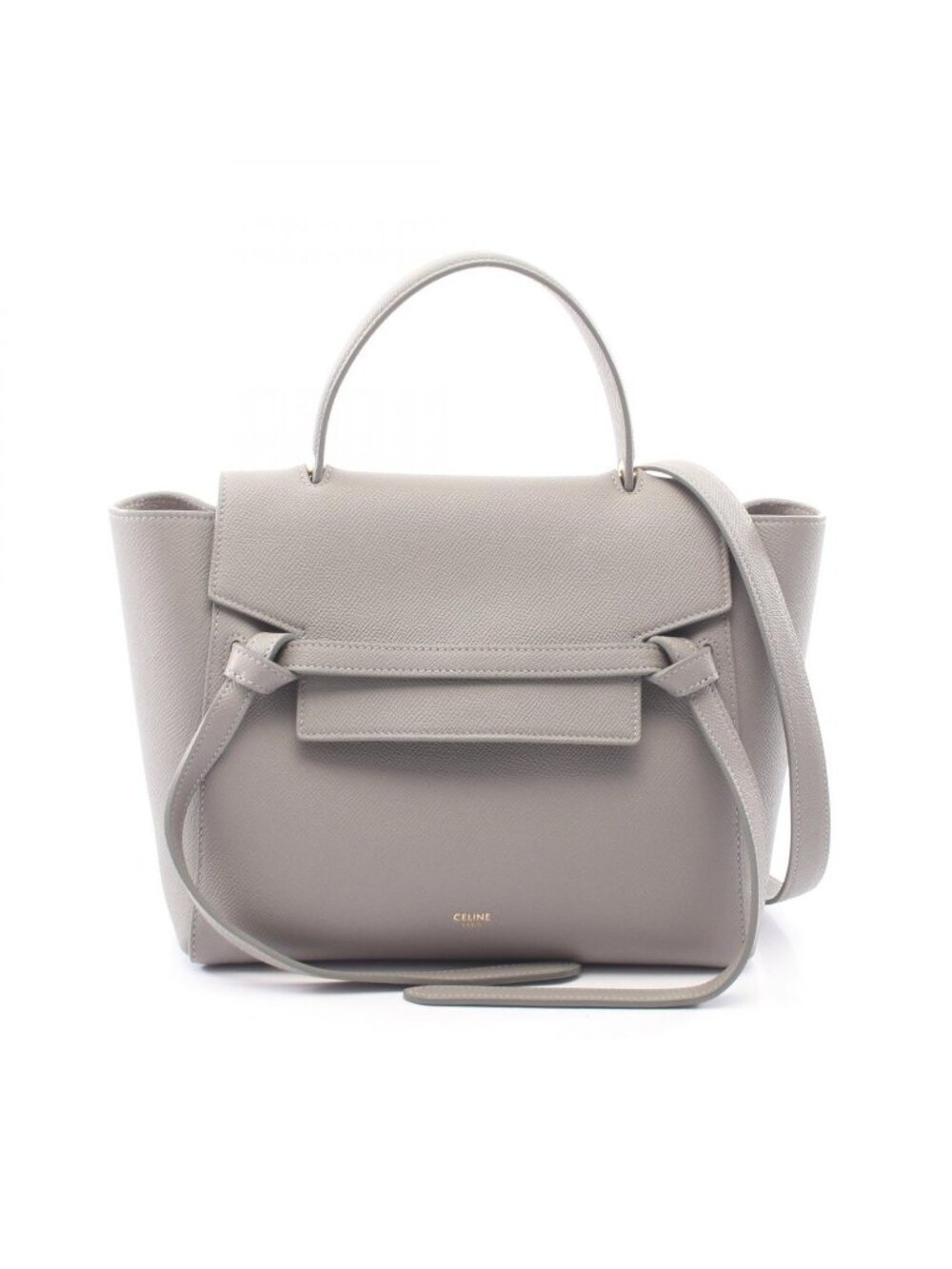 Celine Belt Bag Micro 2-Way Gray Leather